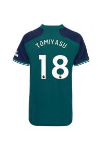 Fotbalové Dres Arsenal Takehiro Tomiyasu #18 Dámské Třetí Oblečení 2023-24 Krátký Rukáv